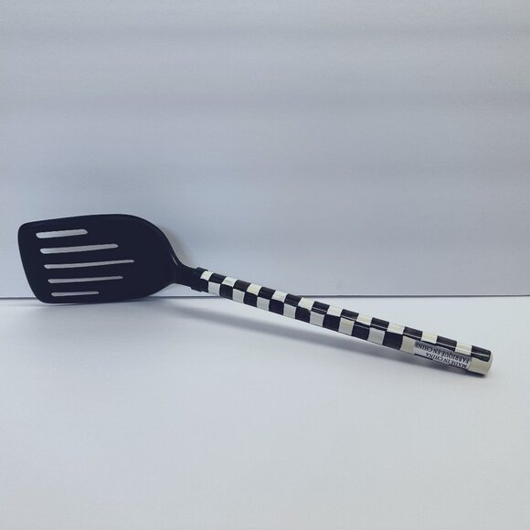 MacKenzie-Childs Other - 🍁MacKenzie Childs Slotted Spatula Courtly Check BLACK/Displayed Only🍁